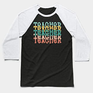 Teacher Appreciation, Colorful Teacher, School Staff Gift Idea Baseball T-Shirt